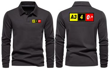 AIRBUS A340 LONG SLEEVE POLO